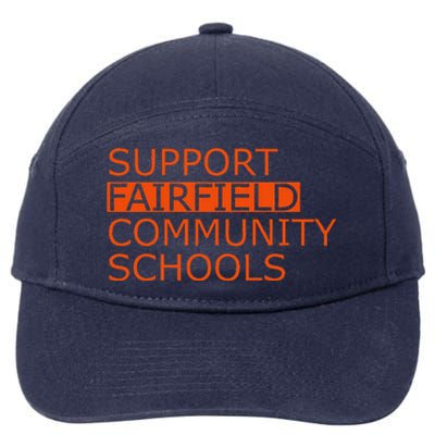 Support Fairfield Community Schools 7-Panel Snapback Hat