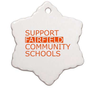 Support Fairfield Community Schools Ceramic Star Ornament