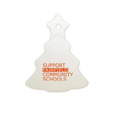 Support Fairfield Community Schools Ceramic Tree Ornament