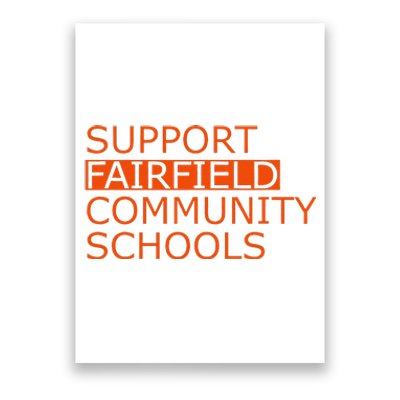 Support Fairfield Community Schools Poster