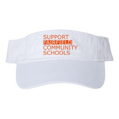 Support Fairfield Community Schools Valucap Bio-Washed Visor