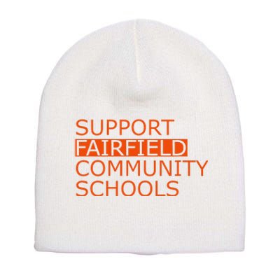 Support Fairfield Community Schools Short Acrylic Beanie