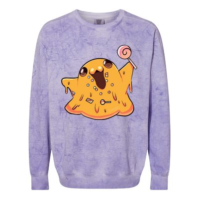 SCP Foundation Cute SCP 999 Tickle Monster Colorblast Crewneck Sweatshirt