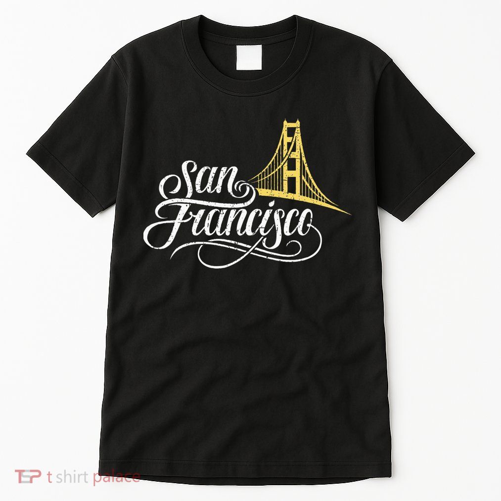 San Francisco California Golden Gate Bridge Vintage Tall T-Shirt