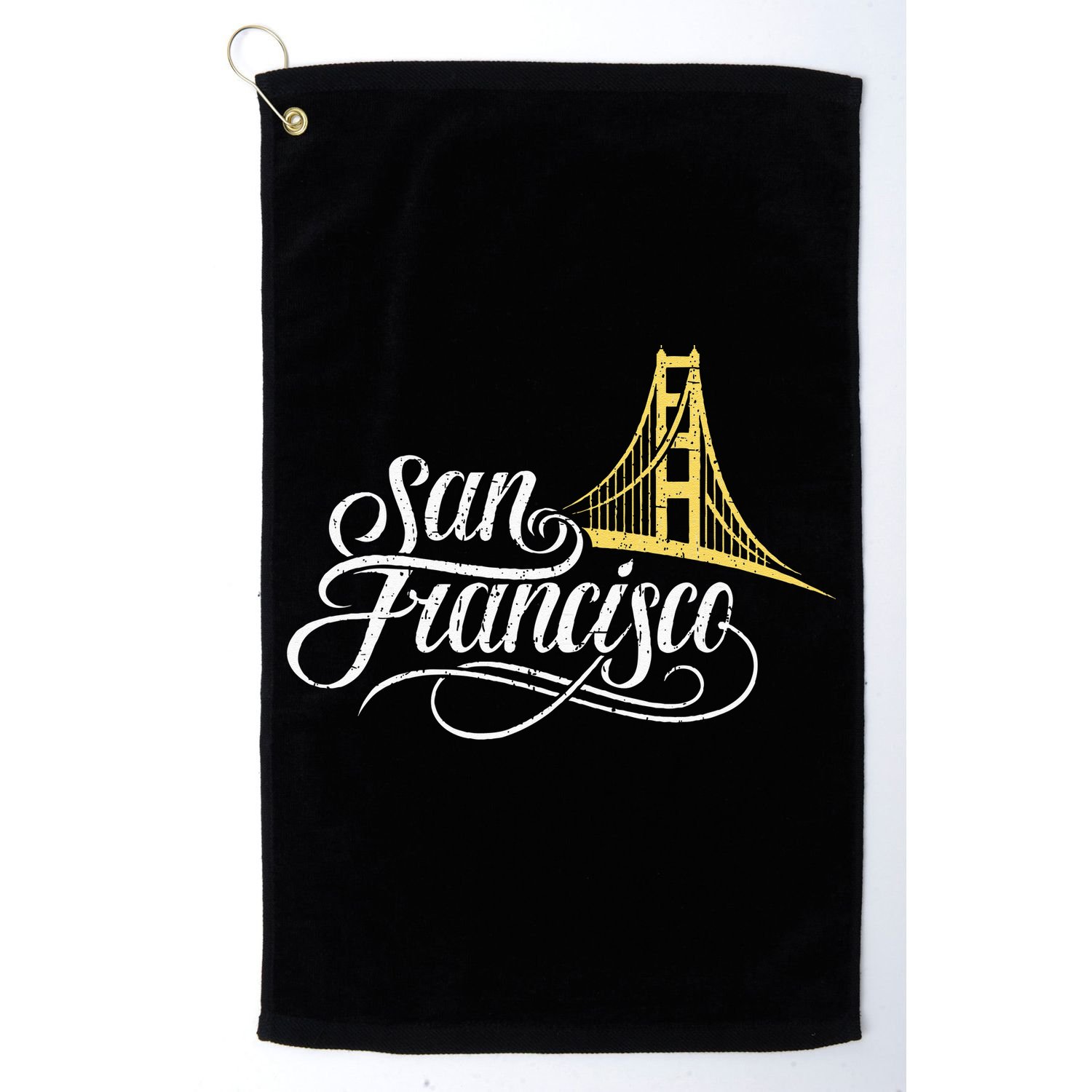 San Francisco California Golden Gate Bridge Vintage Golf Towel