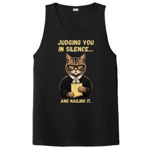 Sarcastic Funny Cat Judging You In Silence And Nailing It PosiCharge Competitor Tank