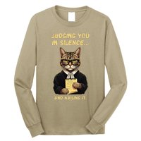 Sarcastic Funny Cat Judging You In Silence And Nailing It Long Sleeve Shirt