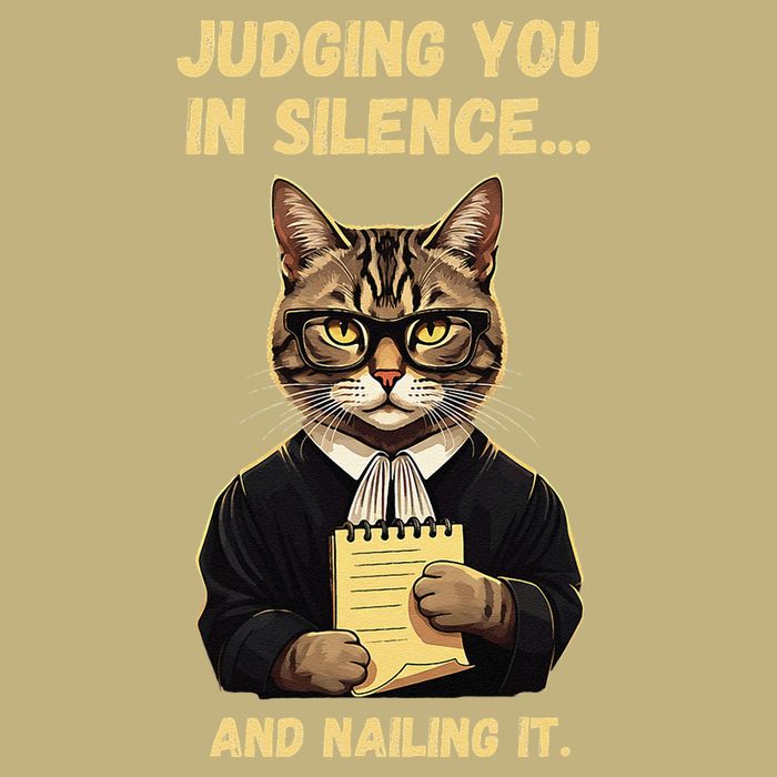 Sarcastic Funny Cat Judging You In Silence And Nailing It Button