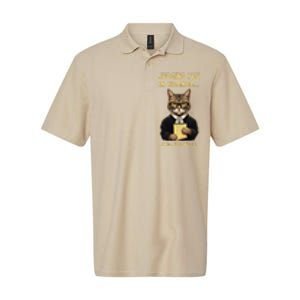 Sarcastic Funny Cat Judging You In Silence And Nailing It Softstyle Adult Sport Polo