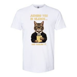 Sarcastic Funny Cat Judging You In Silence And Nailing It Softstyle CVC T-Shirt