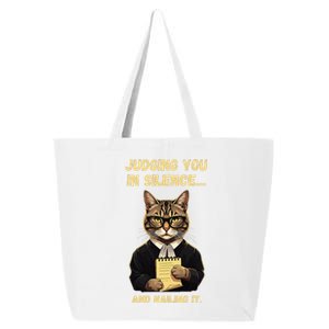 Sarcastic Funny Cat Judging You In Silence And Nailing It 25L Jumbo Tote