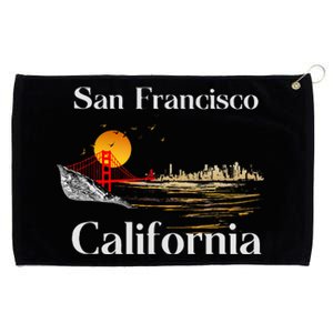 San Francisco California Cityscape Grommeted Golf Towel