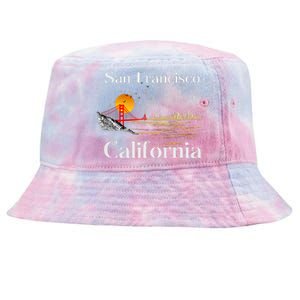 San Francisco California Cityscape Tie-Dyed Bucket Hat