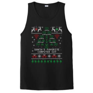 SantaS Favorite Computer Guy Tech Support Ugly Christmas Gift PosiCharge Competitor Tank