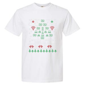 SantaS Favorite Computer Guy Tech Support Ugly Christmas Gift Garment-Dyed Heavyweight T-Shirt