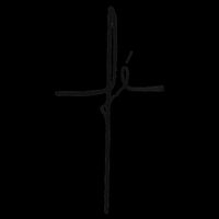 Simple Faith Cross In Portuguese Camiseta Fe Drawstring Bag