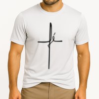 Simple Faith Cross In Portuguese Camiseta Fe Cooling Performance Crew T-Shirt