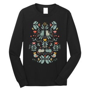 Swedish Folk Cats Long Sleeve Shirt