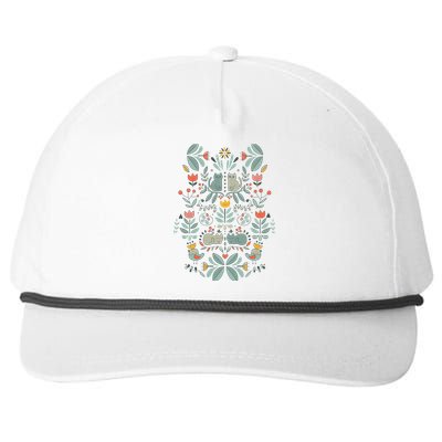 Swedish Folk Cats Snapback Five-Panel Rope Hat