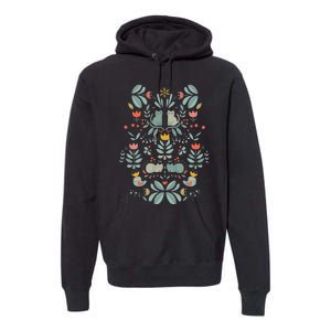 Swedish Folk Cats Premium Hoodie