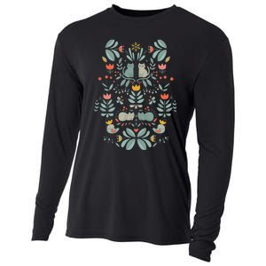 Swedish Folk Cats Cooling Performance Long Sleeve Crew