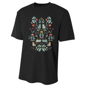 Swedish Folk Cats Performance Sprint T-Shirt