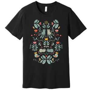 Swedish Folk Cats Premium T-Shirt