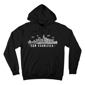 San Francisco California Skyline Hoodie