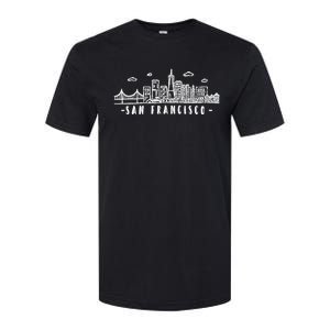 San Francisco California Skyline Softstyle CVC T-Shirt