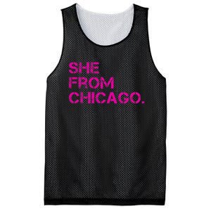 She From Chicago Mesh Reversible Basketball Jersey Tank