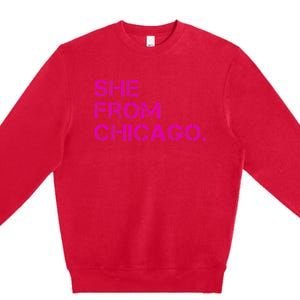 She From Chicago Premium Crewneck Sweatshirt