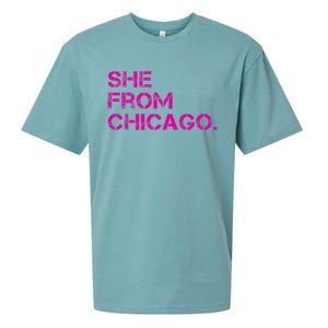 She From Chicago Sueded Cloud Jersey T-Shirt