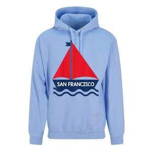 San Francisco California Sailing Boat Souvenir Unisex Surf Hoodie