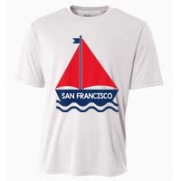 San Francisco California Sailing Boat Souvenir Cooling Performance Crew T-Shirt