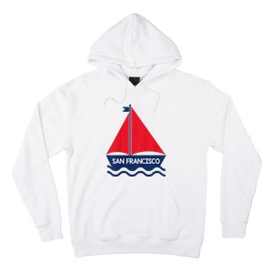 San Francisco California Sailing Boat Souvenir Hoodie