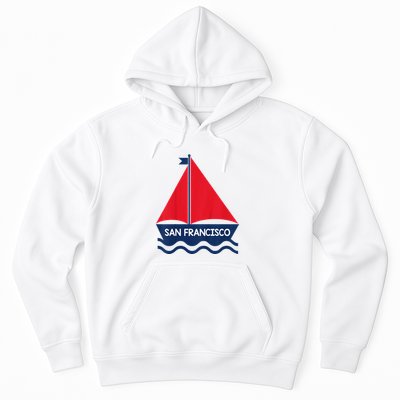 San Francisco California Sailing Boat Souvenir Hoodie