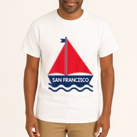 San Francisco California Sailing Boat Souvenir Tall T-Shirt