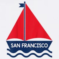 San Francisco California Sailing Boat Souvenir Tall T-Shirt