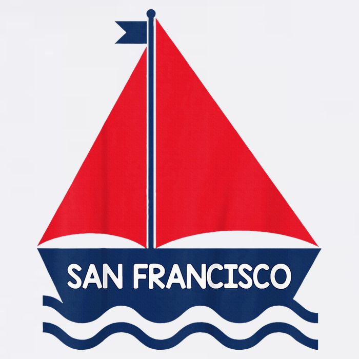 San Francisco California Sailing Boat Souvenir Tall T-Shirt