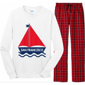 San Francisco California Sailing Boat Souvenir Long Sleeve Pajama Set