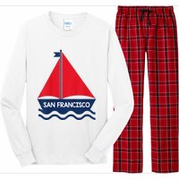 San Francisco California Sailing Boat Souvenir Long Sleeve Pajama Set