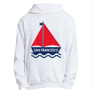 San Francisco California Sailing Boat Souvenir Urban Pullover Hoodie