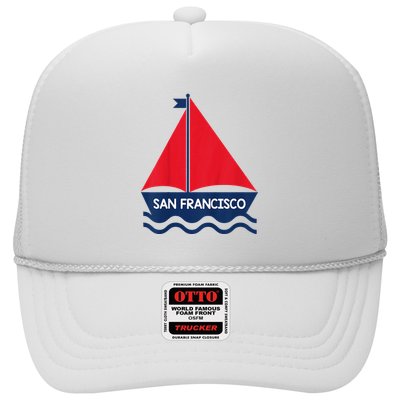 San Francisco California Sailing Boat Souvenir Trucker Hat