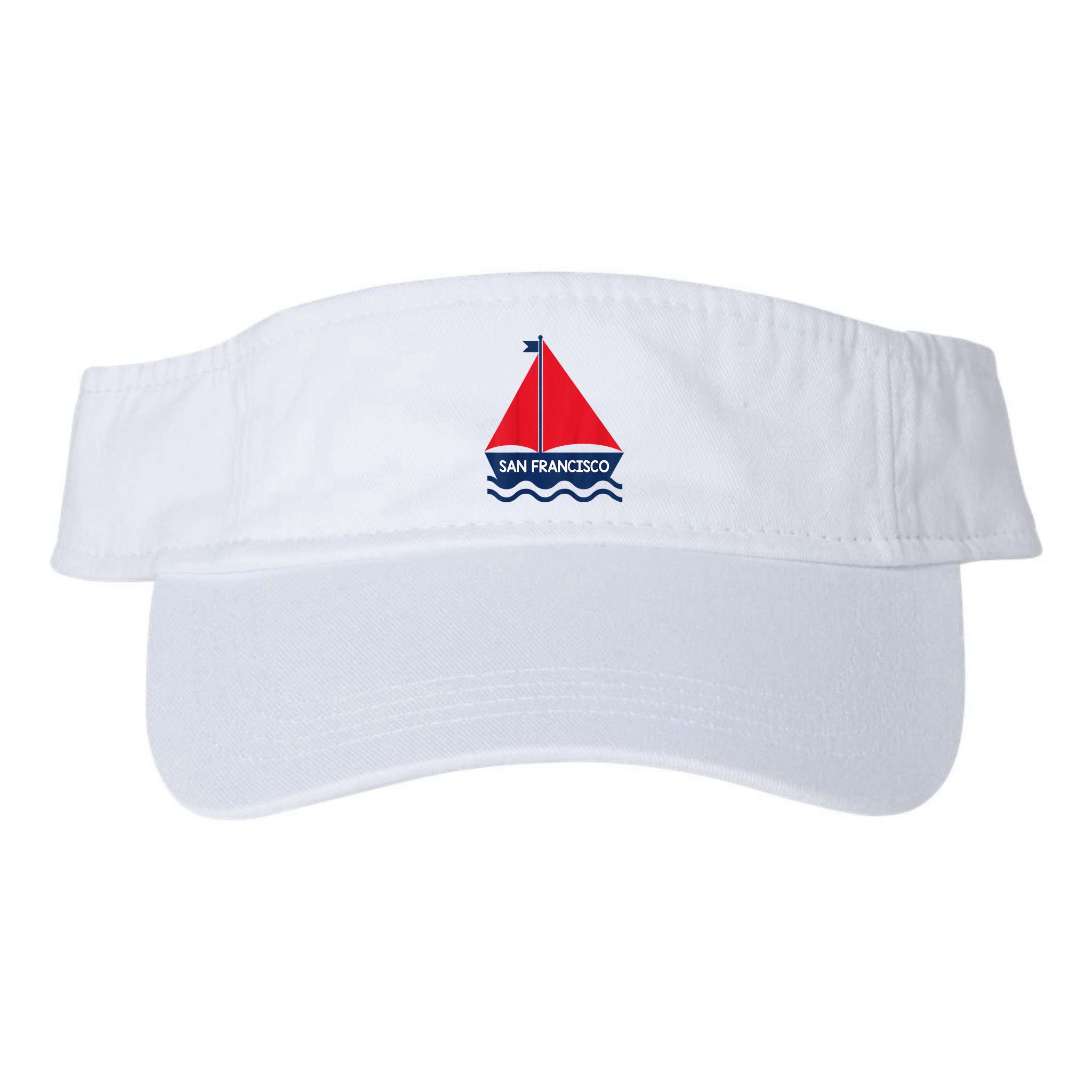San Francisco California Sailing Boat Souvenir Visor