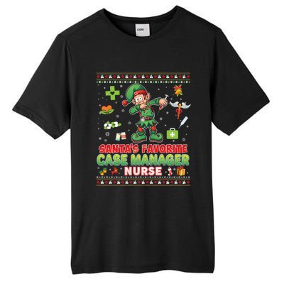 Santas Favorite Case Ager Nurse Dabbing Elf Christmas Gift Tall Fusion ChromaSoft Performance T-Shirt