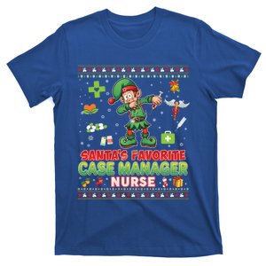 Santas Favorite Case Ager Nurse Dabbing Elf Christmas Gift T-Shirt