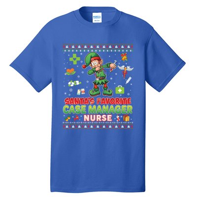 Santas Favorite Case Ager Nurse Dabbing Elf Christmas Gift Tall T-Shirt