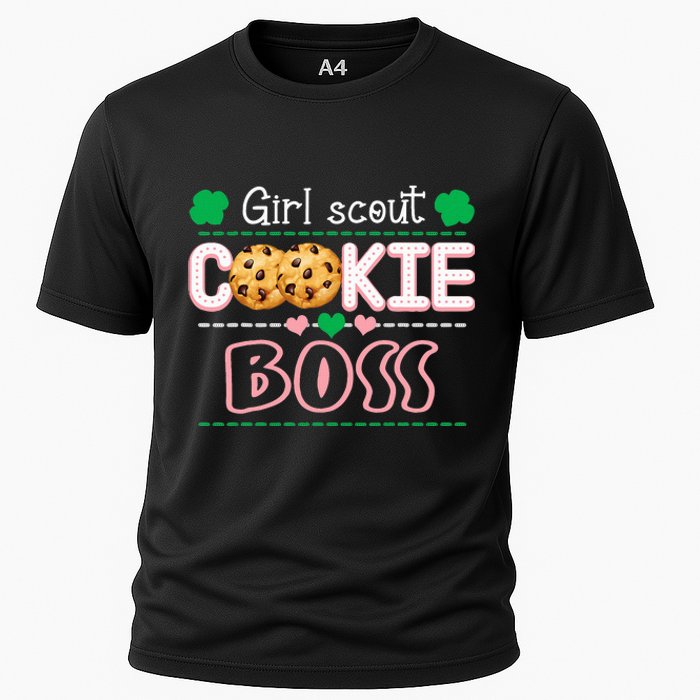 Scout For Cookie Boss Funny Scouting Family Matching Cooling Performance Crew T-Shirt