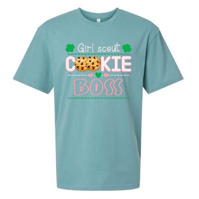 Scout For Cookie Boss Funny Scouting Family Matching Sueded Cloud Jersey T-Shirt