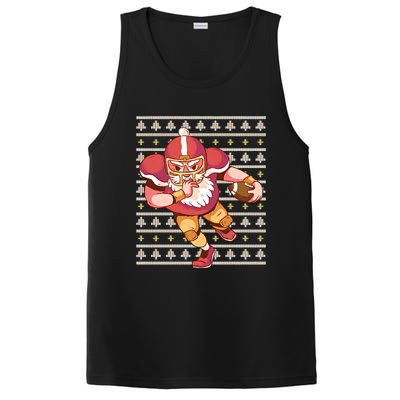 Santa Football Christmas PosiCharge Competitor Tank